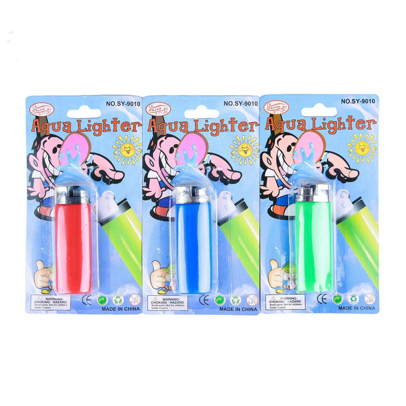1/2Pcs Water Jet Lighter Prank Toys Tricky April Fools Day Prank Props Joke Toy for Friends Children Gift Random Colors