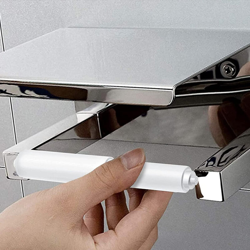 ที่ยึดกระดาษ tisu toilet สปินเดิลสำหรับห้องน้ำ1/3ชิ้นตัวยึดแบบม้วนกระดาษชำระแบบสปริงคุณภาพสูง