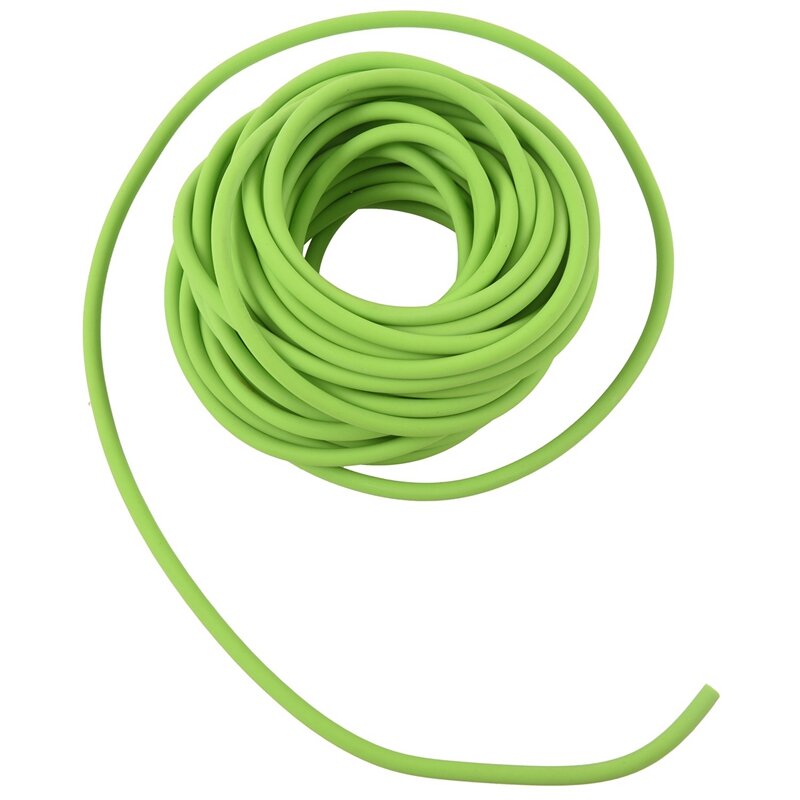 2X эластичная резиновая лента для упражнений, катапульта, двойная Рогатка, зеленая, 10 м