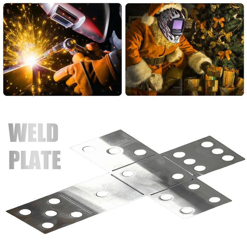 1 PC Welding Kit Dice Welding Coupons 16 Gauge Welding Plate DIY Cube Square Welding Plate for Beginners TIG MIG Gas Arc Stick