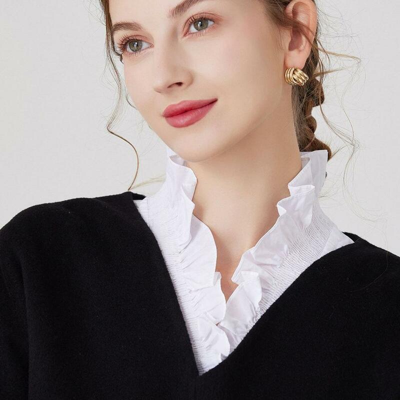 Colletto finto donna colletto rimovibile colletto della camicia inserto maglione colletto in pizzo bianco colletto della camicia finto colletto alla coreana affari Casual