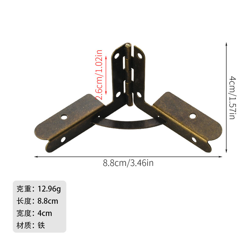 Hardware 1000kg support wooden box iron plane hinge packaging box gold box hinge case accessories hardware