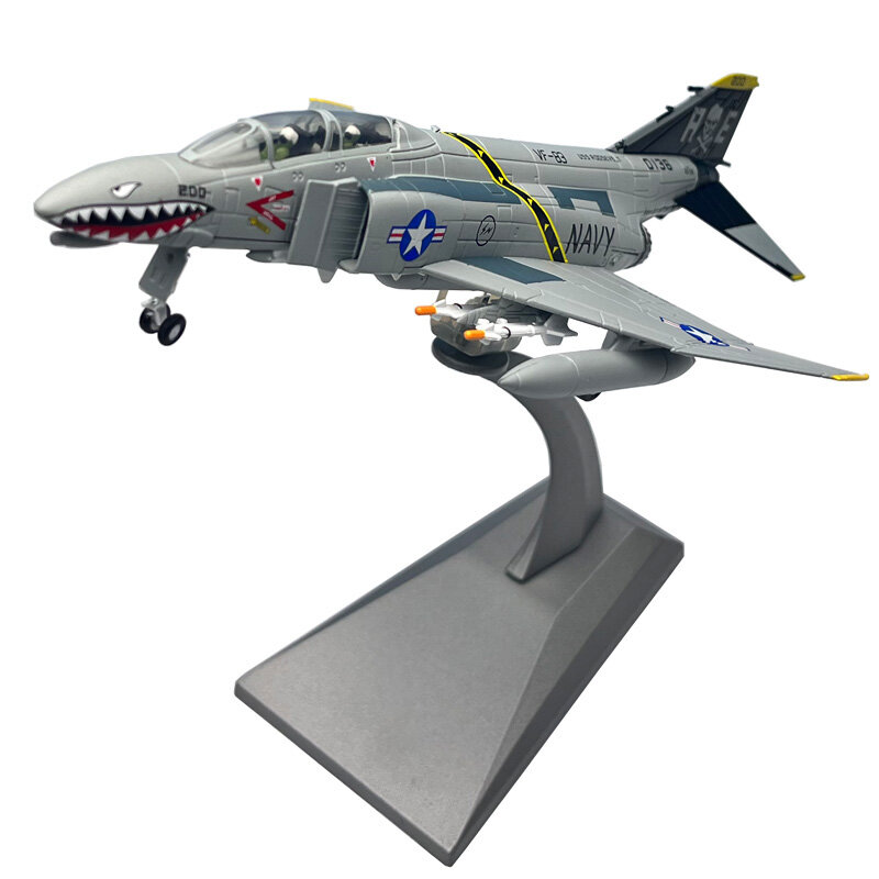Avión de Metal fundido a presión, escala 1:100, 1/100, US F4C, F-4, Phantom Ⅱ, VF-84, caza, colección de modelos de avión, juguete de regalo