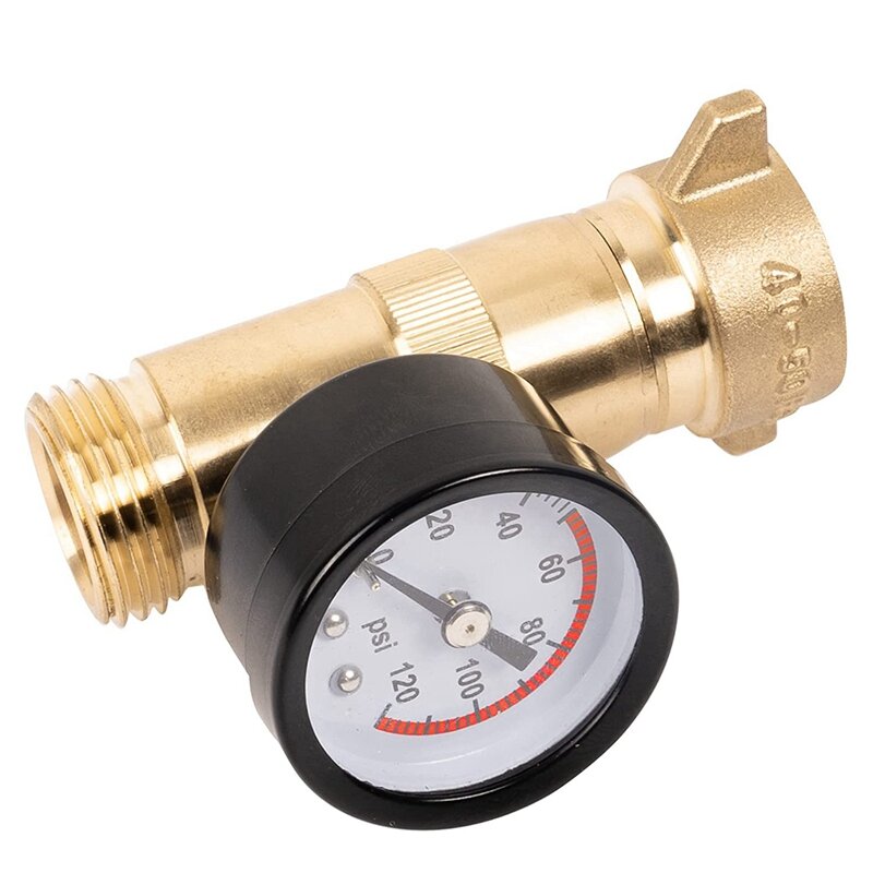 Au05-rv Wasserdruck regler rv Wasserdruck begrenzung ventil mit Filter und Manometer für Wohnmobil-Wohnwagen rv Sanitär