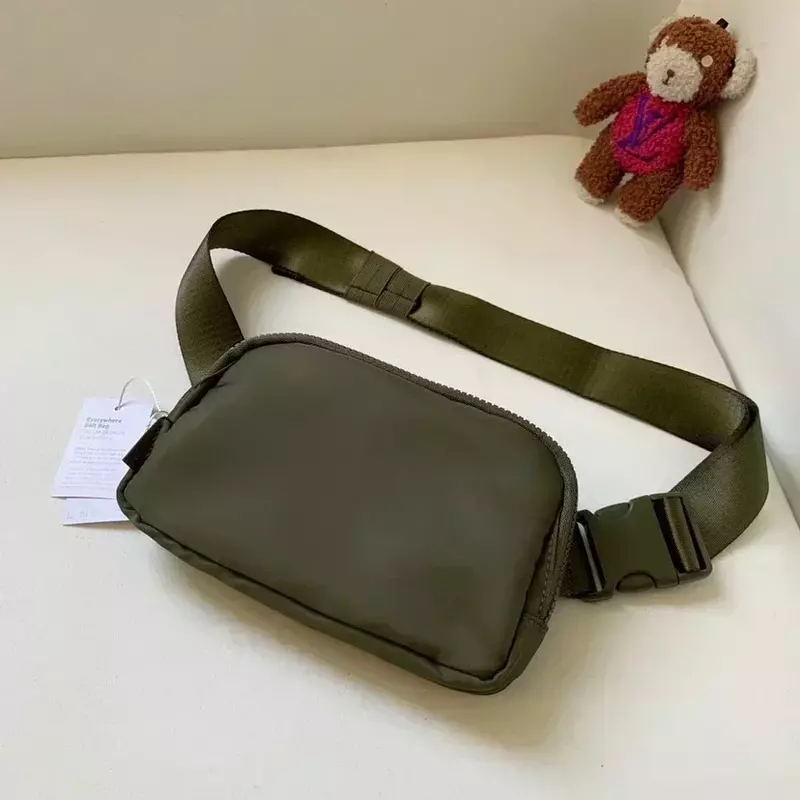 Tas Pinggang olahraga uniseks, dengan Logo logam tas ponsel Yoga tas portabel Super tepercaya kebugaran lari