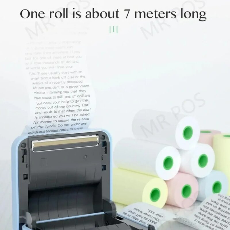 Peripage papel térmico autoadhesivo para impresora Poooli Papeang, etiqueta adhesiva imprimible, impresión clara, etiqueta para teléfono, etiqueta fotográfica