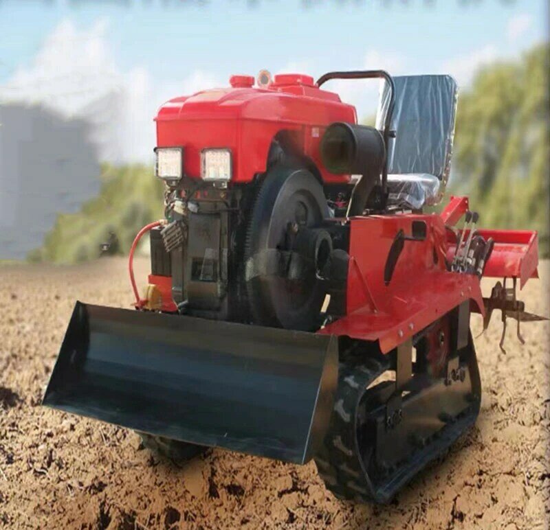 Rotary  tiller cultivator Farm machinery new multifunctional mini tiller walking tractors micro tillage machine