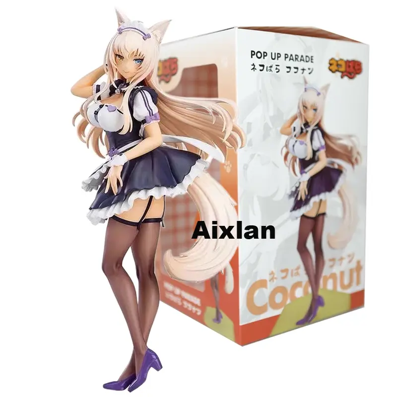 NEKOPARA – Figurine de dessin animé, jouet de 20cm, Chocola, vanille, Azuki, érable, noix de coco, cannelle, Parade en PVC, Figurine d'action Sexy pour fille