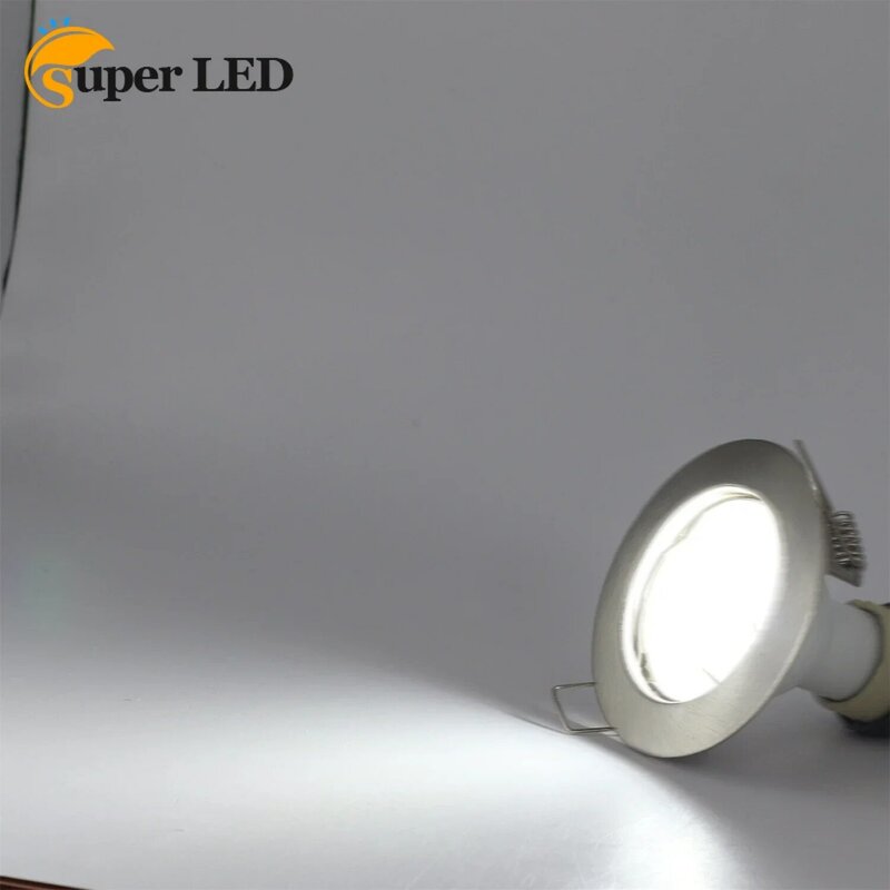 Светодиодный прожектор GU10 MR16, рама, светодиодная точечная лампа, фитинги для украшения дома, вырезанная рама 55 мм