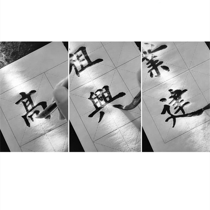 Ouyang xun roteiro regular escrita escova executando oficial cursive script caligrafia pincel couplet chinês pintura criação caneta