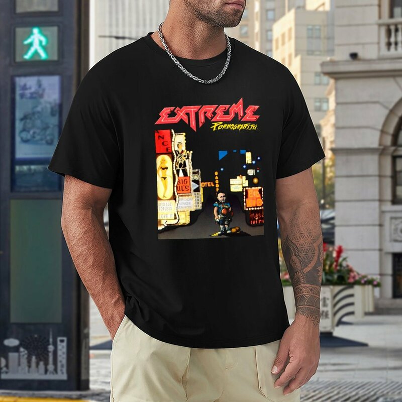 Extreme Band Album For Fans T-Shirt gráficos t shirt heavyweight t shirts kawaii roupas treino camisas para homens
