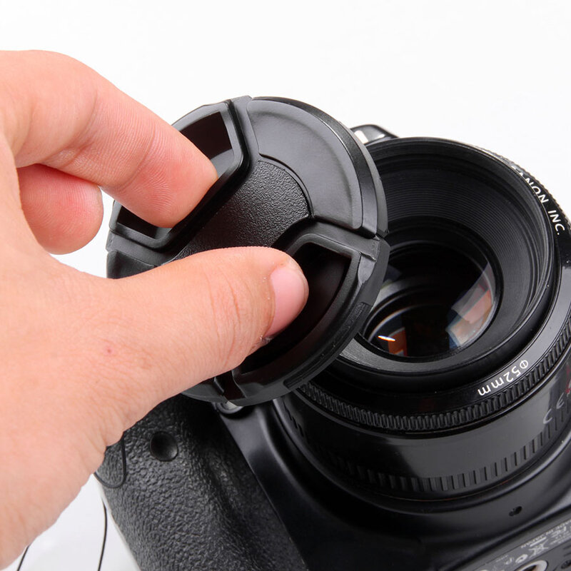 Snap-on Camera Front Lens Cap Cover Protector 37 40.5 43 46 49 52 55 58 62 67 72 77 82 Mm for Can Leica for Nikon Sony Len Cap