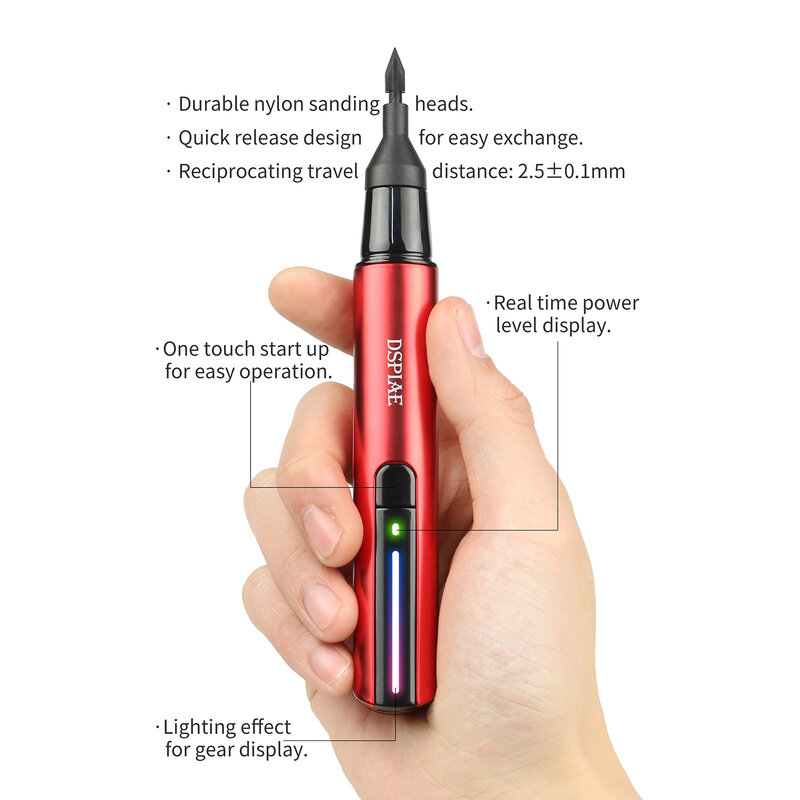 DSPIAE-ES-P Reciprocante Sander Pen, Elétrica Moagem Pen para Militar Model Craft, DIY Hobby Tools