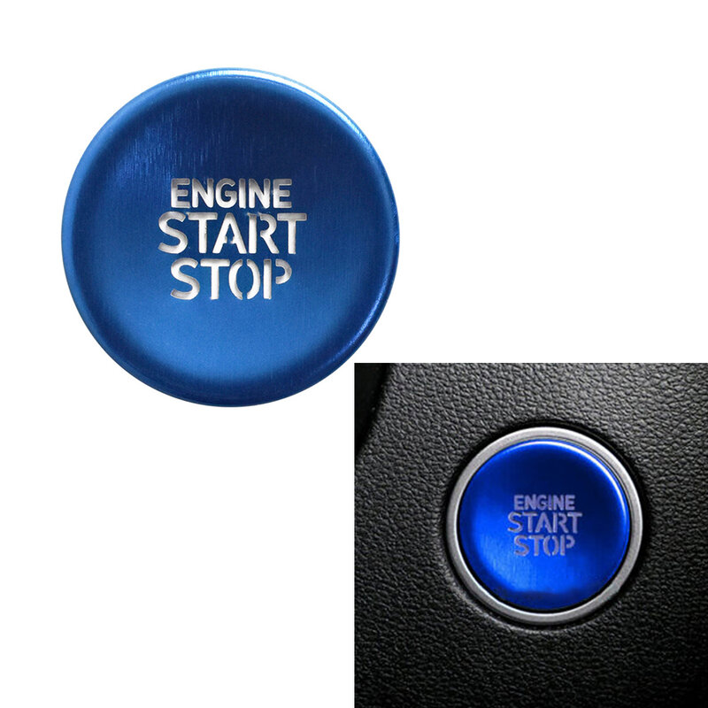 1 Stück hochwertige Start-Stopp-Knopfsc halter Abdeckung Motor teil hochwertige Ersatzteil starke Korrosions beständigkeit blau