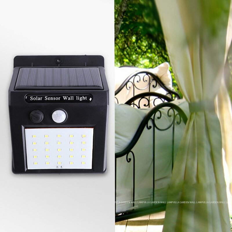 Durable Practical Waterproof 30 LED Solar Power PIR Motion Sensor Garden Wall Light Outdoor Home Light