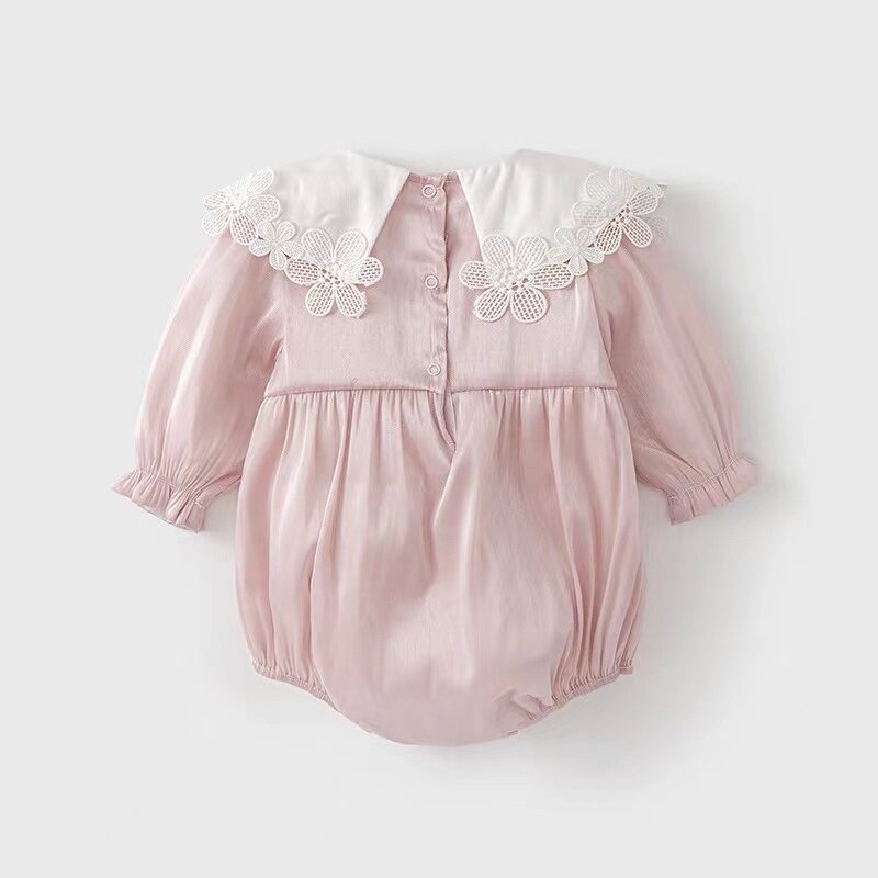 Neugeborenen Silk Kleid Overall, Butt Mantel, Baby Lange Shorts Krabbeln Anzug, Body, säuglingsspielanzug Kleidung Prinzessin Kleid Geschenk Box