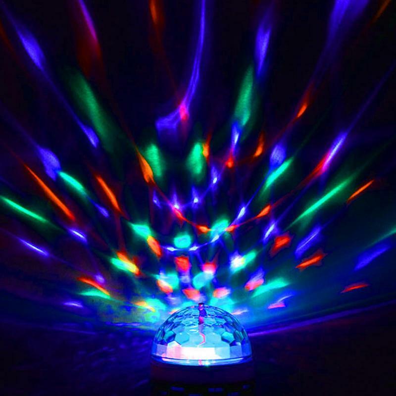 Mini Luz de discoteca giratoria RGB, lámpara de proyección, bola mágica, DJ, Fiesta en casa, KTV, Bar, escenario