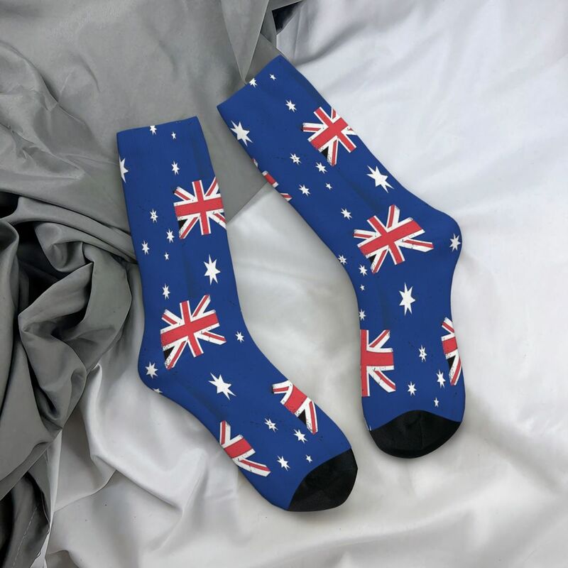 Australischen Nationalen Flagge Muster Socken Männlichen Herren Frauen Herbst Strümpfe Polyester