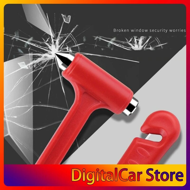 Safety Hammer With Small Knife For Rescueing Camping Tool Crack Windows Essential Accessories