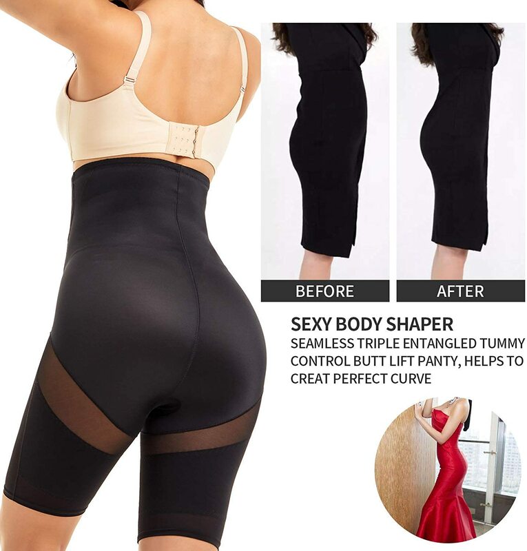 Tummy Control Body Shaper Shorts-vita alta coscia mutandine più sottili Shapewear FD11229946