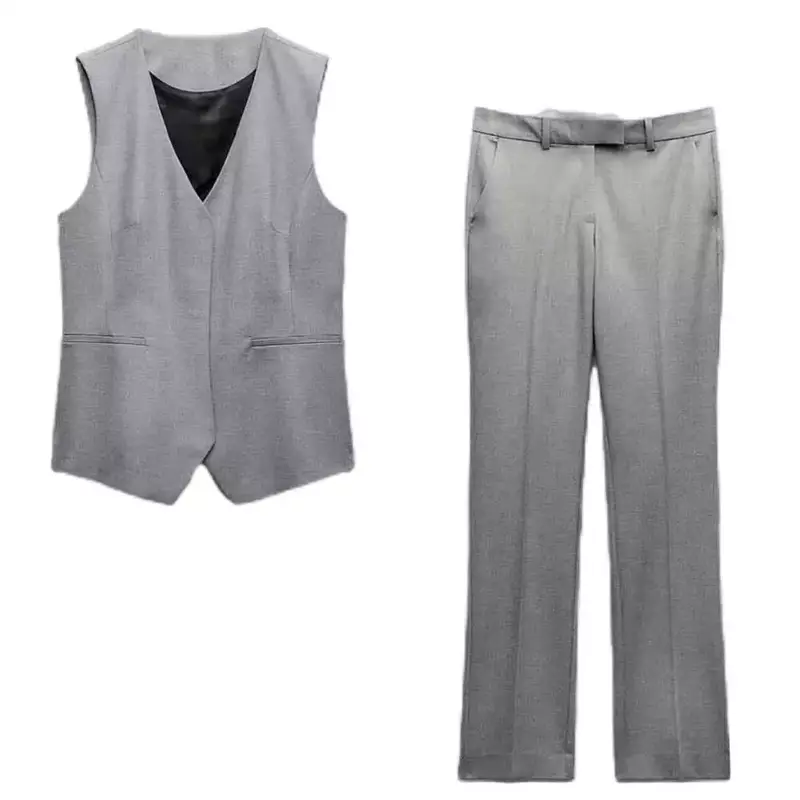 Colete assimétrico com decote em v feminino, blusa de botão sem mangas, blusa exclusiva, design retrô, casual, nova moda