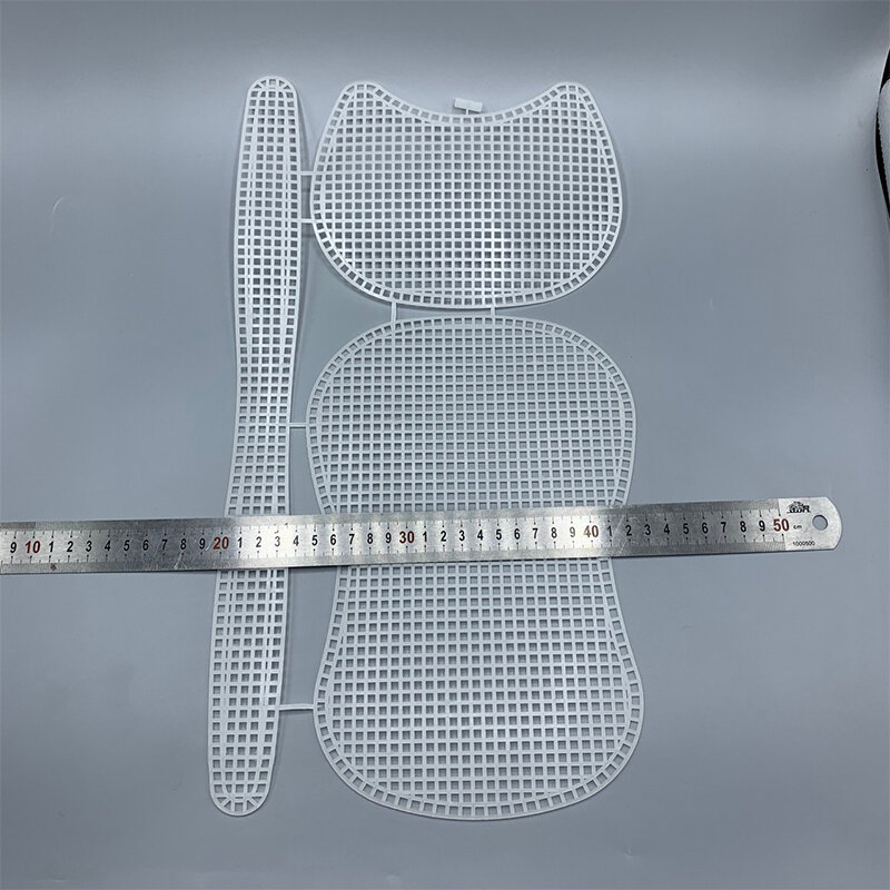 1set plastik Mesh kain untuk Tas membuat Latch tas kait dibuat tas kerajinan tangan tenun Grid Hook DIY tas kerajinan mudah merajut pembantu