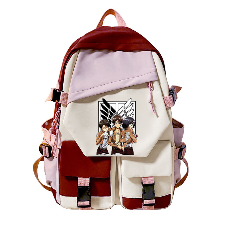 New Fashion  Japanese Anime School Backpack Girls Attack on Titan The Final Season School Bag Kawaii Titans Attack Laptop Bag