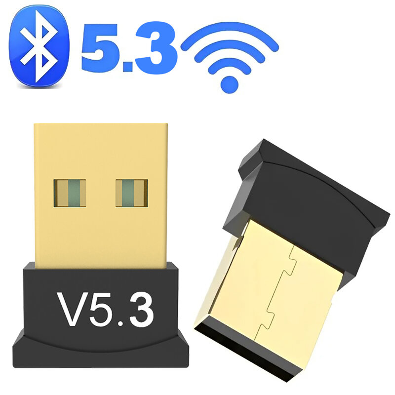 Bezprzewodowy USB Bluetooth 5.3 Adapter Bluetooth 5.3 Transmitte odbiornik muzyczny Adaptador do komputera PC słuchawki Laptop Mini nadawca