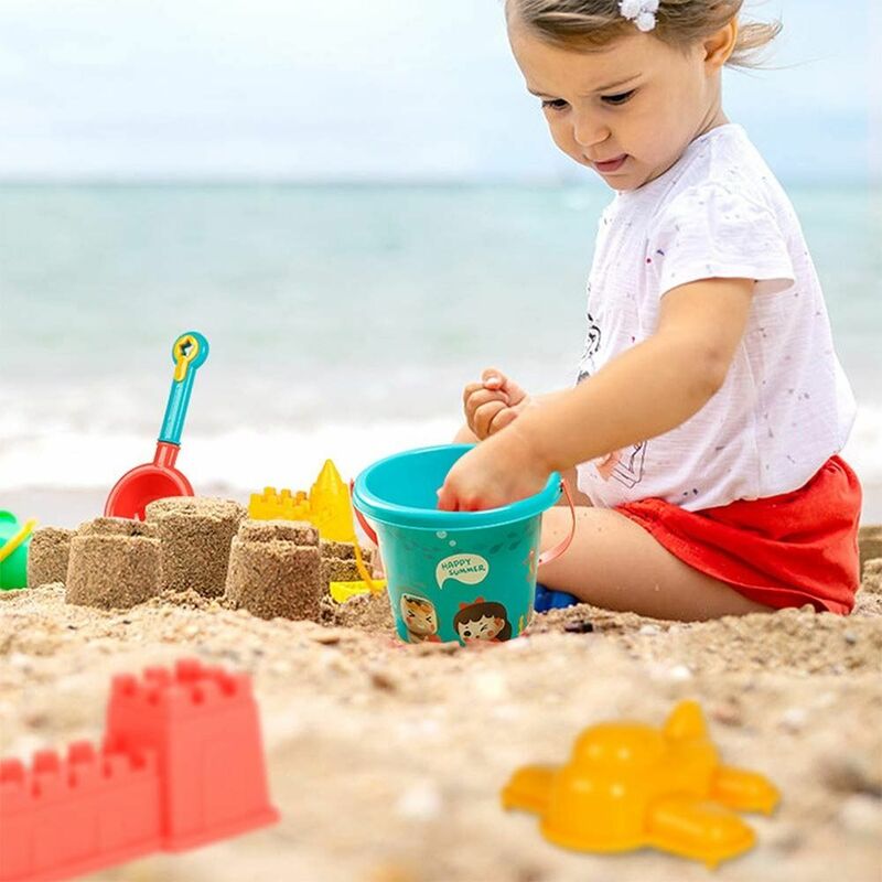 18 pçs presente unissex balde pá molde gadgets rega chaleira brinquedos de praia conjunto escavação areia kit crianças plaything