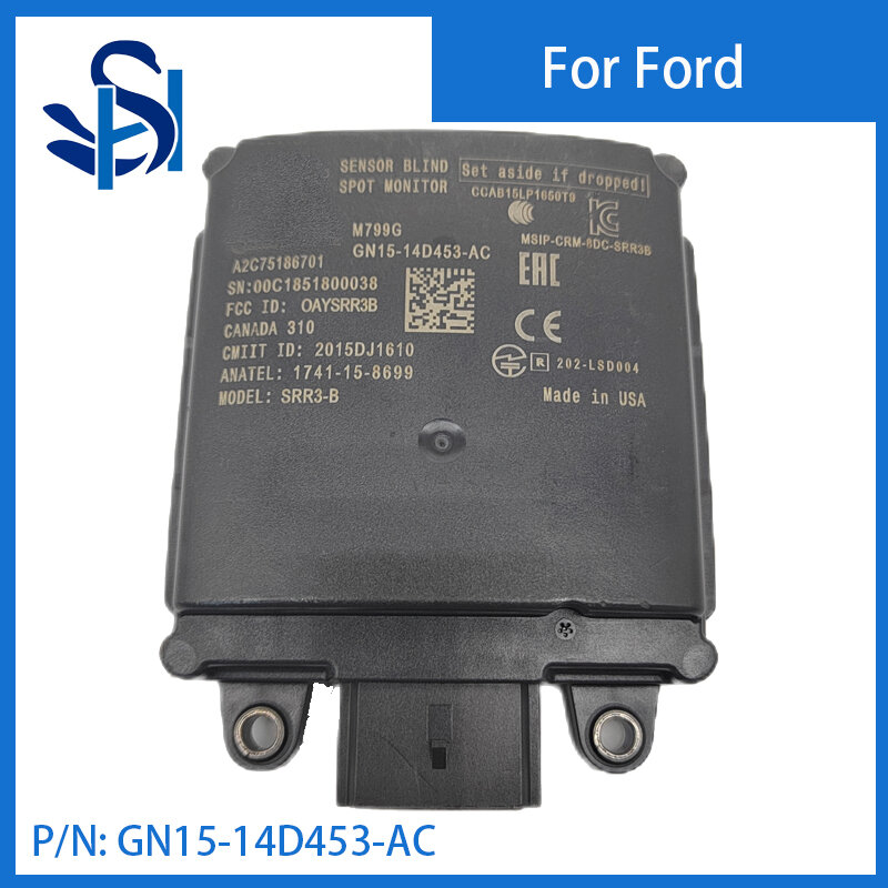 Módulo sensor de ponto cego gn15-14d453-ac, monitor de distância para 18-21 ford ecosport se