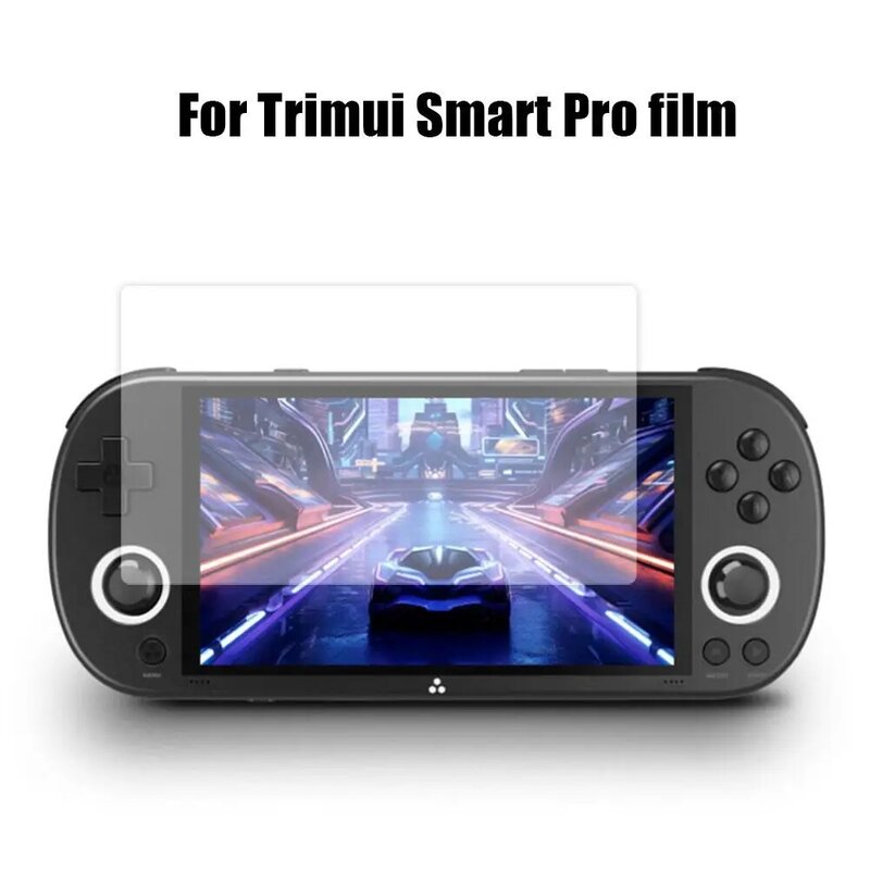 Kaca Tempered untuk konsol game genggam pelindung Film kristal untuk Trimui Smart Pro pelindung layar Film pelindung hewan peliharaan
