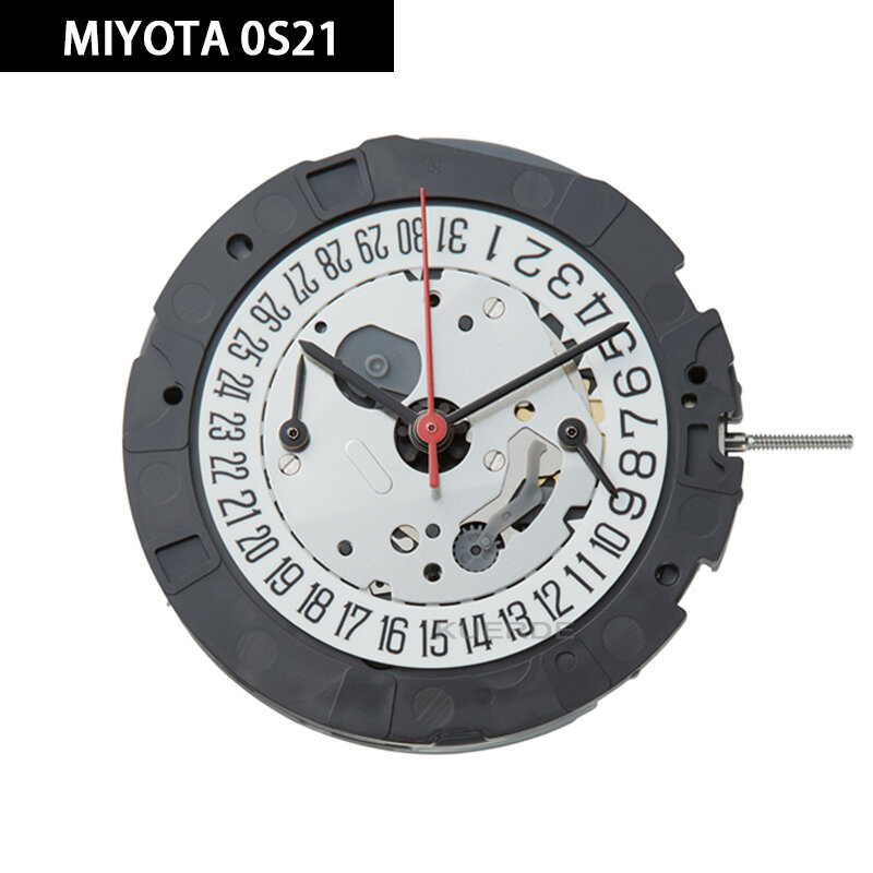 Original importierte Miyota 0s21-6 Chronograph Bewegung Japan kann Tachymeter-Funktion 3-9 Sekunden Kalender 6 Uhr enthalten