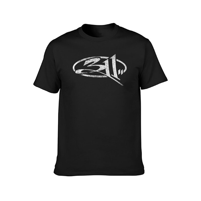 Camiseta masculina com logotipo vintage, roupas de verão, secagem rápida, com camisetas de suor, 311