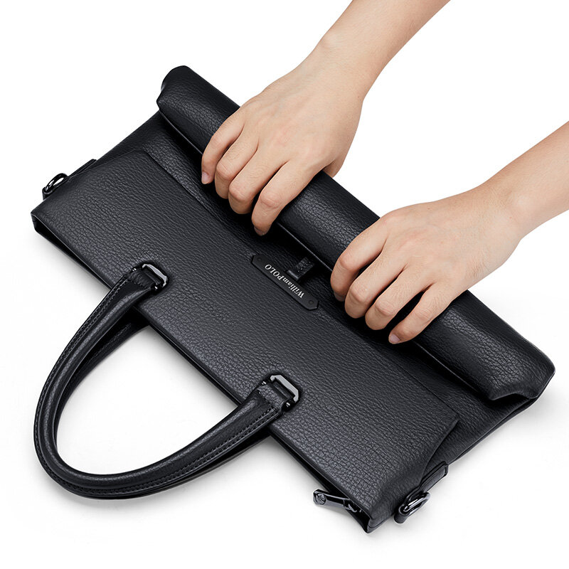 Men's briefcase, fashionable, large capacity computer shoulder bag, multifunctional commuting backpack