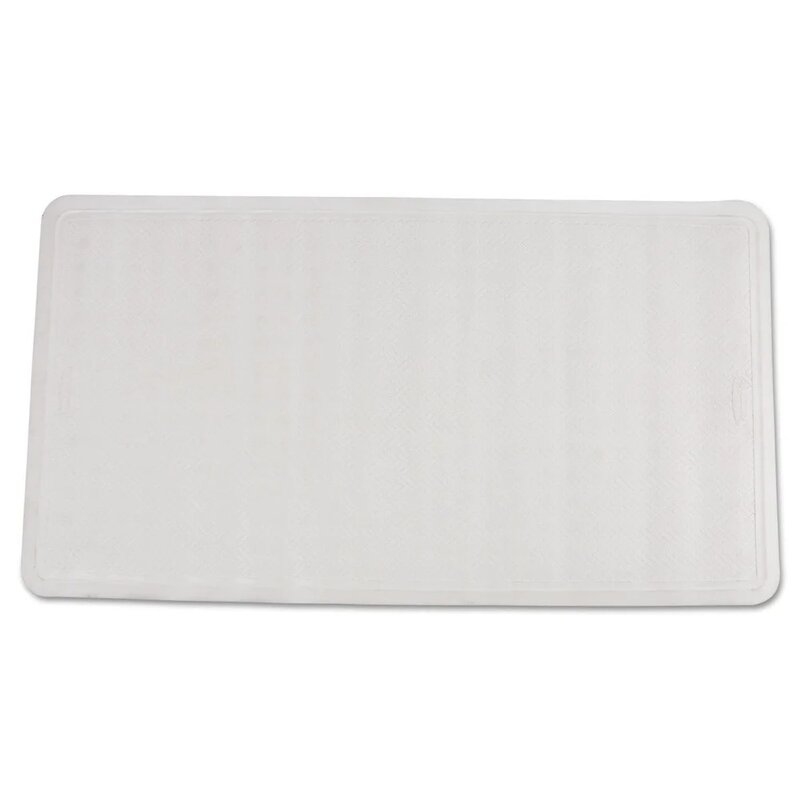 라텍스 프리 그립 비닐 목욕 매트, 16X28, 흰색