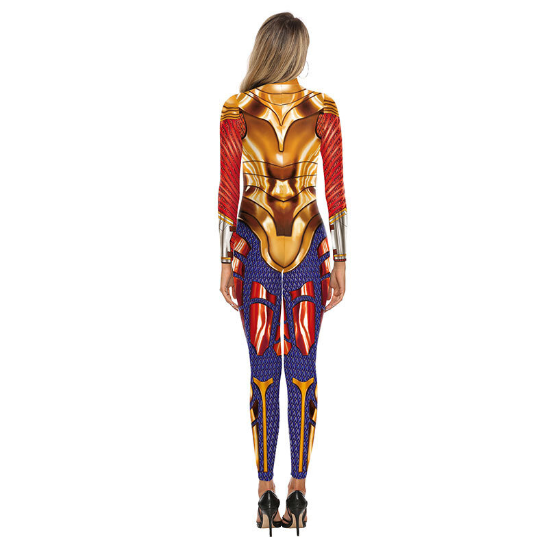 Halloween Holiday Party Cosplay Costume Men Women Sexy Bodysuit Disguise Oufit Anime 3D Printing Funny Stage Jumpsuit Catsuit