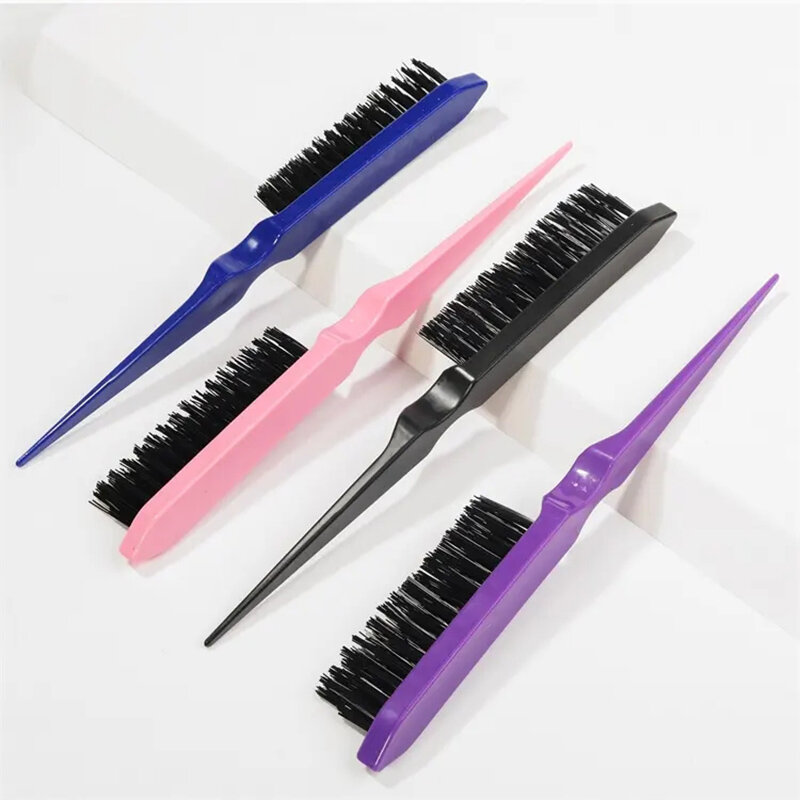 Cepillo profesional para el pelo, herramienta de peinado de línea delgada, 4 colores, para salón de belleza, personalizado, 1 piezas