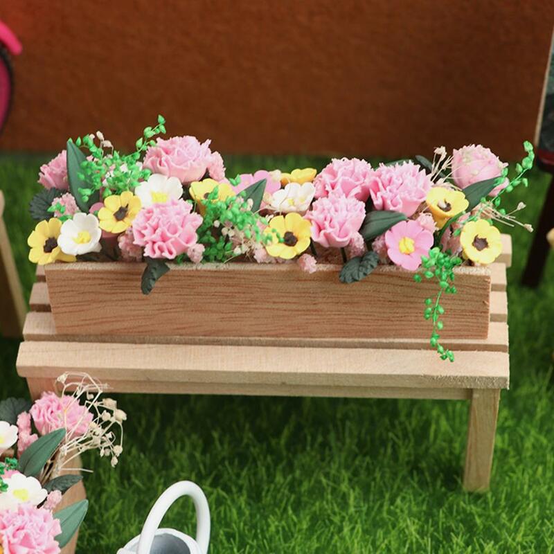 Novelty Mini Potted Plant Fine Workmanship Convenient to Store Small Size Doll House Potted Plant for Micro Landscape