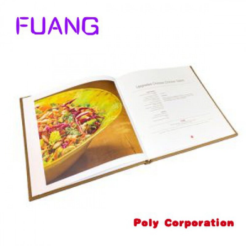 Cina fabbrica di alta qualità con copertina rigida ricetta libri da cucina stampa a buon mercato colorato menu spesso catalogo libri