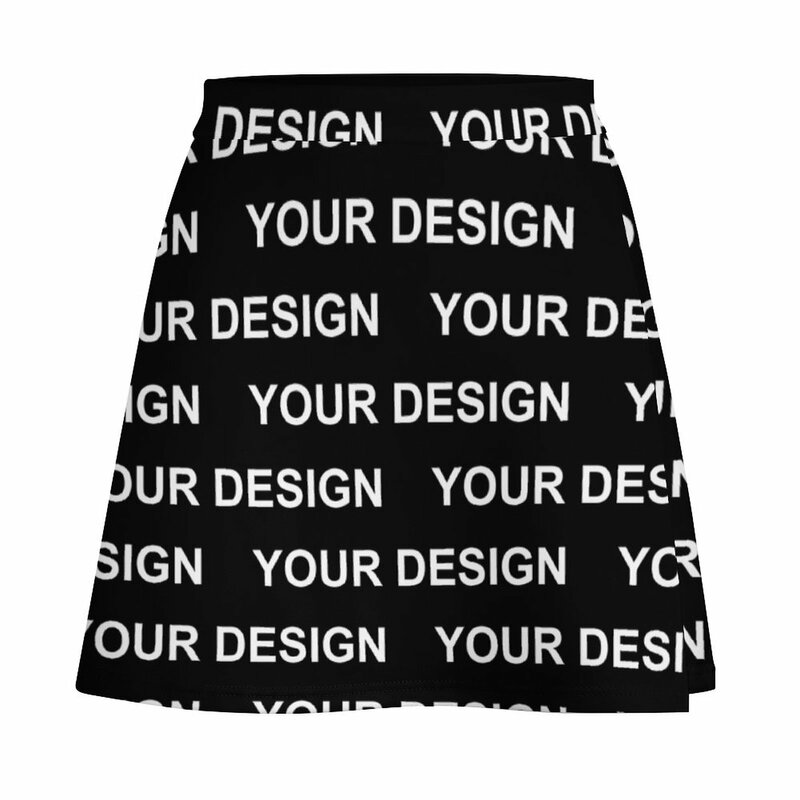 Falda personalizada de talla grande, minifalda Vintage de cintura alta, estética gráfica, informal, para verano