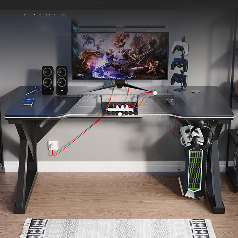 Ученический игровой компьютерный стол для кабинета, кабинета, кофейный Многофункциональный Молодежный стол для рабочего стола, офисная мебель для дома