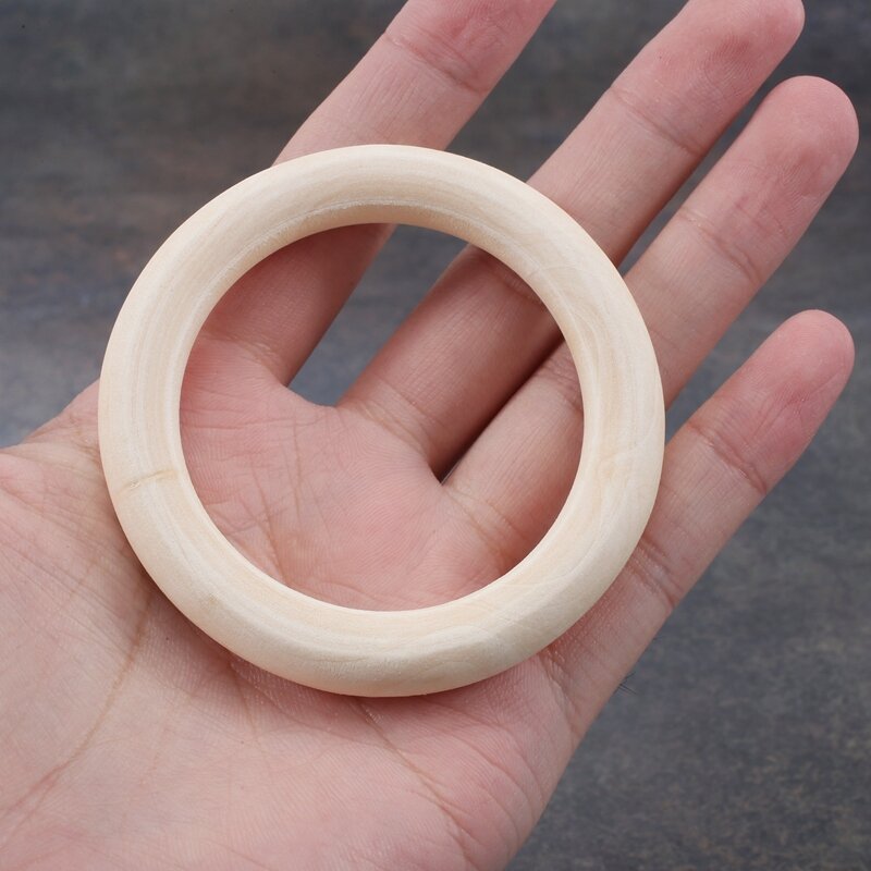 30 шт. 70 мм деревянные кольца, деревянные кольца, деревянные круги для поделок своими руками, искусственные кольца, украшения и изготовление ювелирных изделий