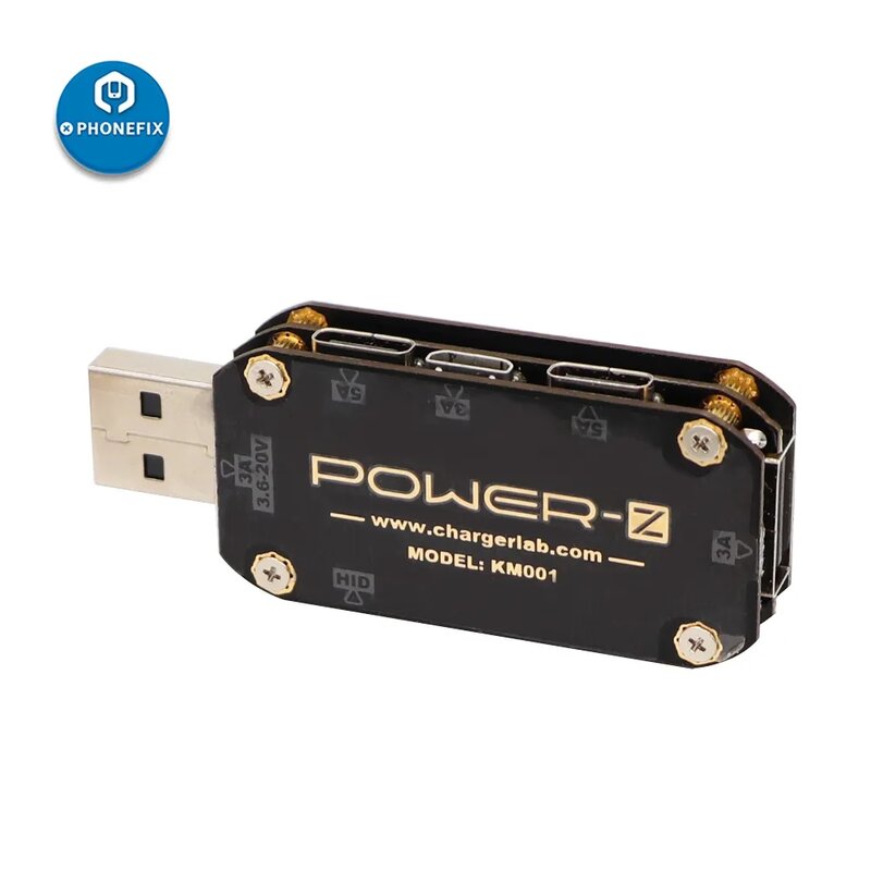 USB-тестер KM001, цифровой вольтметр, амперметр, измеритель напряжения и силы тока, PD3.1/QC5.0, Type-C
