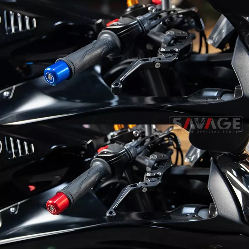 Motorcycle Handlebar End Caps For SUZUKI GSX-R 600 750 GSXR 1000 Hand Grip Plugs Handle Bar Ends Weights Slider Aluminum