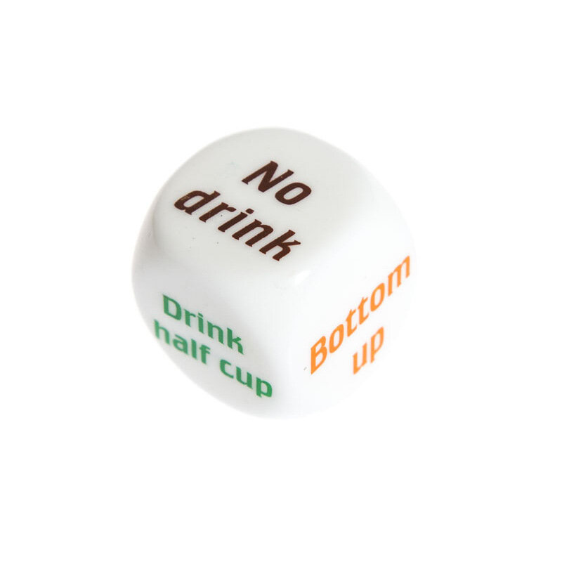 2022 Hot Sale 1Pc Adult Party Game Playing Drinking Wine Dice Games Gambling Drink Decider Dice Wedding Party Favor Decoration