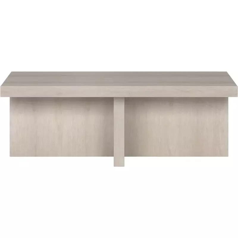 Tavolino da caffè Elna bianco 44 "mobili larghi tavolino rotondo per tavoli da soggiorno in legno Mesa mobili portaoggetti nascosti laterali