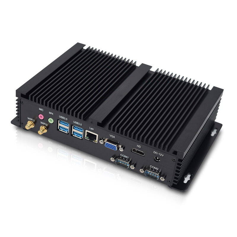 Hystou-Mini PC Intel Core i3-5005U, DDR3L, VGA, HDMI, SATA, SSD, emplacement pour disque dur, ordinateur industriel OEM, sans ventilateur