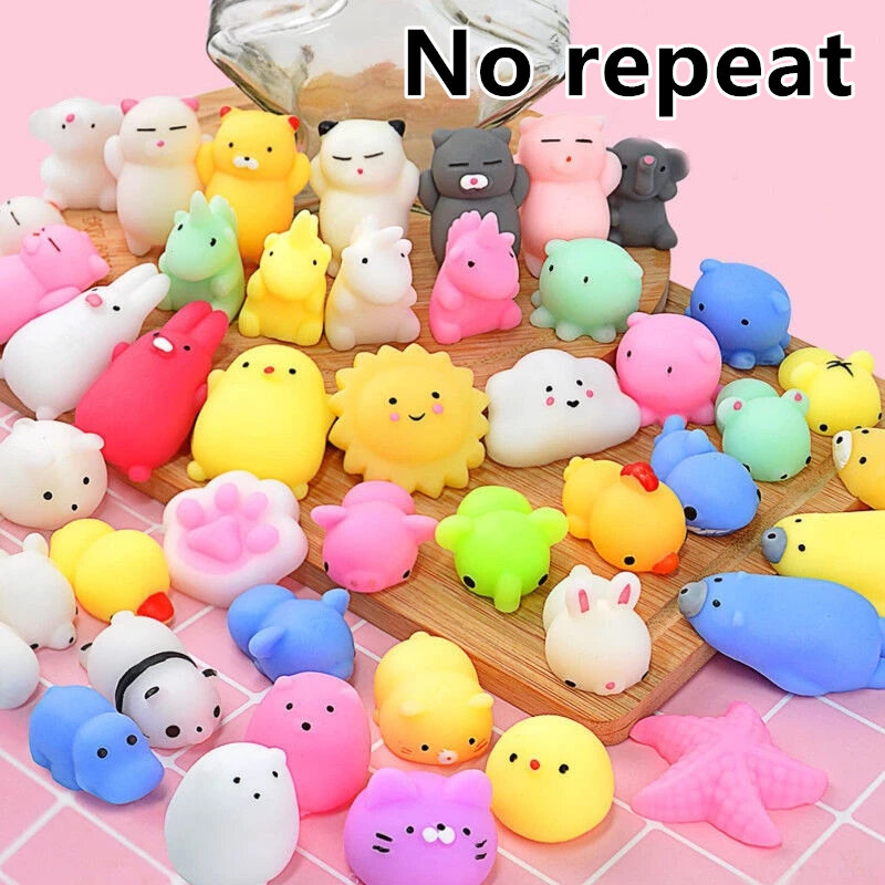 1-8PCS Mochi Squishies Kawaii Anima Squishy Toys For Kids Antistress Ball Squeeze Party Favors giocattoli Antistress per il compleanno