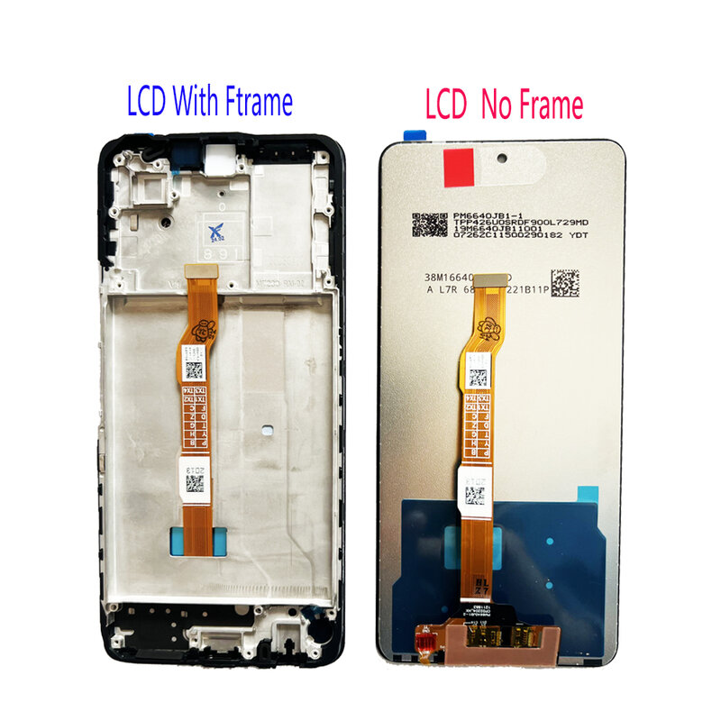 Peças do conjunto do digitador do tela táctil da exposição do LCD, Vivo Y36, 4G, 5G, V2248, V2247, 6,64”