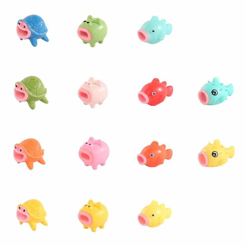 Stretch ściskanie zabawki sensoryczne kreskówkowe słodkie ryby zabawki typu Fidget Globefish miękkie wyciskane żółw zabawki kuchenne zabawki